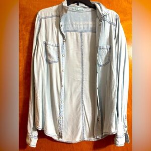Maurices Sky Blue Denim Shirt